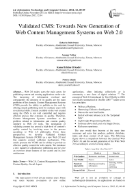 Validated CMS: Towards New Generation of Web Content Management Systems on Web 2.0