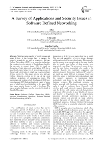 A Survey of Applications and Security Issues in Software Defined Networking