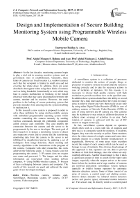 Design and Implementation of Secure Building Monitoring System using Programmable Wireless Mobile Camera
