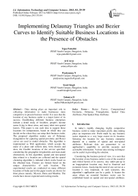 Implementing Delaunay Triangles and Bezier Curves to Identify Suitable Business Locations in the Presence of Obstacles
