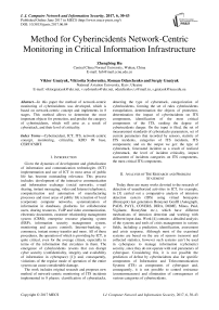 Method for Cyberincidents Network-Centric Monitoring in Critical Information Infrastructure