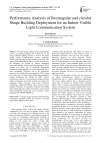 Performance Analysis of Rectangular and circular Shape Building Deployment for an Indoor Visible Light Communication System