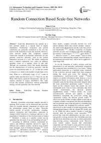 Random Connection Based Scale-free Networks