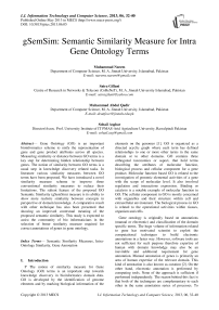 gSemSim: Semantic Similarity Measure for Intra Gene Ontology Terms