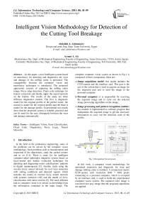 Intelligent Vision Methodology for Detection of the Cutting Tool Breakage