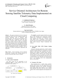 Service Oriented Architecture for Remote Sensing Satellite Telemetry Data Implemented on Cloud Computing