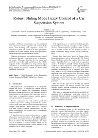 Robust Sliding Mode Fuzzy Control of a Car Suspension System