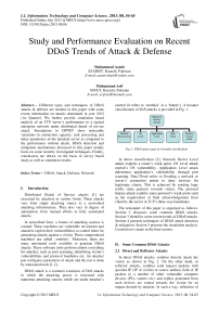 Study and Performance Evaluation on Recent DDoS Trends of Attack & Defense