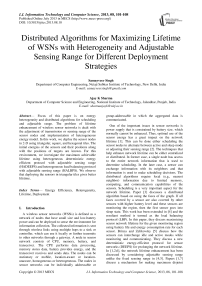 Distributed Algorithms for Maximizing Lifetime of WSNs with Heterogeneity and Adjustable Sensing Range for Different Deployment Strategies