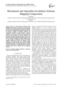 Mechanism and Algorithm for Indirect Schema Mapping Composition