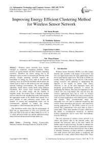 Improving Energy Efficient Clustering Method for Wireless Sensor Network