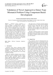 Validation of Novel Approach to Detect Type Mismatch Problem Using Component Based Development