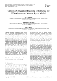 Utilizing Conceptual Indexing to Enhance the Effectiveness of Vector Space Model