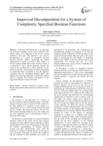 Improved Decomposition for a System of Completely Specified Boolean Functions