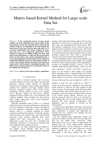 Matrix-based Kernel Method for Large-scale Data Set