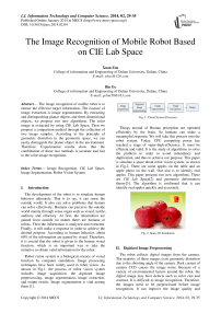 The Image Recognition of Mobile Robot Based on CIE Lab Space