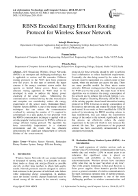 RBNS Encoded Energy Efficient Routing Protocol for Wireless Sensor Network