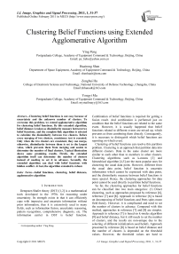 Clustering Belief Functions using Extended Agglomerative Algorithm