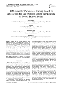 PID Controller Parameters Tuning Based-on Satisfaction for Superheated Steam Temperature of Power Station Boiler