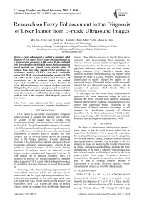 Research on Fuzzy Enhancement in the Diagnosis of Liver Tumor from B-mode Ultrasound Images