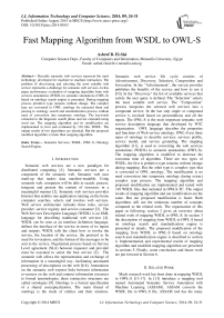 Fast Mapping Algorithm from WSDL to OWL-S