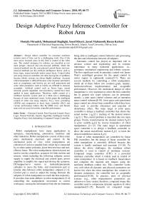 Design Adaptive Fuzzy Inference Controller for Robot Arm