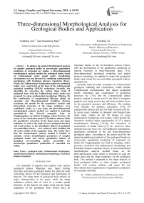 Three-dimensional Morphological Analysis for Geological Bodies and Application