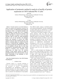 Application of proteomic method in analysis of profile of protein expression in CSFV-infected PK-15 cells