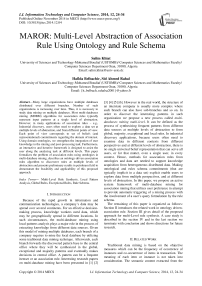 MAROR: Multi-Level Abstraction of Association Rule Using Ontology and Rule Schema