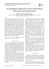 An Integrated Approach to Drive Ontological Structure from Folksonomie