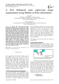 A New Enhanced Semi Supervised Image Segmentation Using Marker as Prior Information