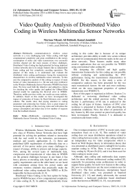 Video Quality Analysis of Distributed Video Coding in Wireless Multimedia Sensor Networks