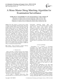 A Mono Master Shrug Matching Algorithm for Examination Surveillance