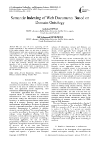 Semantic Indexing of Web Documents Based on Domain Ontology