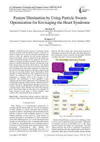 Feature Diminution by Using Particle Swarm Optimization for Envisaging the Heart Syndrome