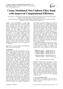 Cosine Modulated Non-Uniform Filter Bank with Improved Computational Efficiency