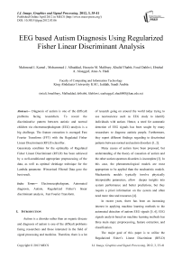 EEG based Autism Diagnosis Using Regularized Fisher Linear Discriminant Analysis