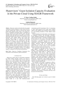 Hypervisors’ Guest Isolation Capacity Evaluation in the Private Cloud Using SIAGR Framework