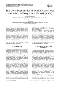 Skin Color Segmentation in YCBCR Color Space with Adaptive Fuzzy Neural Network (Anfis)