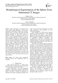 Morphological Segmentation of the Spleen From Abdominal CT Images