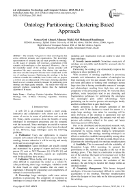 Ontology Partitioning: Clustering Based Approach