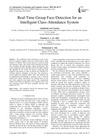 Real-Time Group Face-Detection for an Intelligent Class-Attendance System