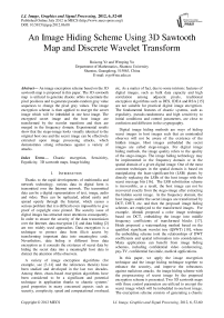 An Image Hiding Scheme Using 3D Sawtooth Map and Discrete Wavelet Transform