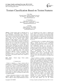 Texture Classification Based on Texton Features