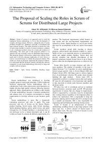 The Proposal of Scaling the Roles in Scrum of Scrums for Distributed Large Projects