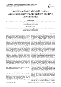 Congestion Aware Multipath Routing: Aggregation Network Applicability and IPv6 Implementation