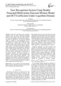 Face Recognition System Using Doubly Truncated Multivariate Gaussian Mixture Model and DCT Coefficients Under Logarithm Domain