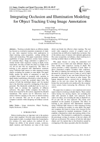 Integrating Occlusion and Illumination Modeling for Object Tracking Using Image Annotation