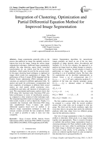 Integration of Clustering, Optimization and Partial Differential Equation Method for Improved Image Segmentation