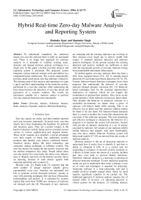 Hybrid Real-time Zero-day Malware Analysis and Reporting System